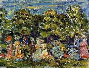 Maurice Prendergast Summer in the Park Spain oil painting artist